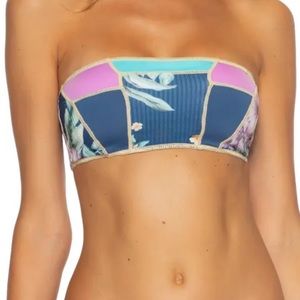 BECCA Costa Rica Aubrey Bandeau Swim Top (Size Large)